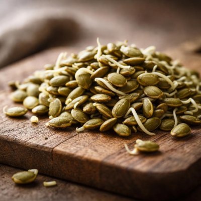 Sprouted pumpkin seeds