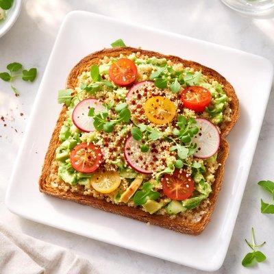 Sprouted quinoa toast