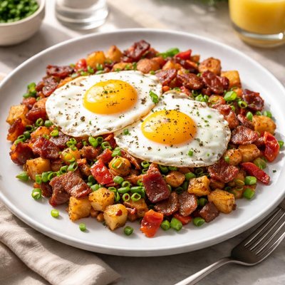 Spudlers smoked bacon breakfast hash