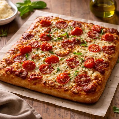 Pizza romana quadrata