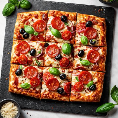 pizza carrée