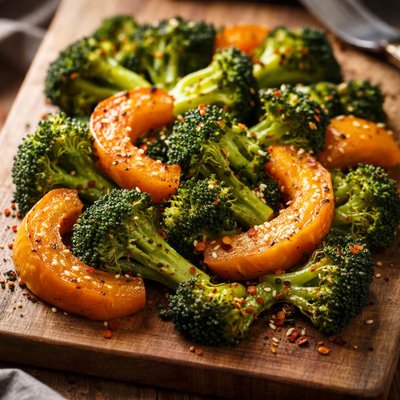 Squash and broccoli