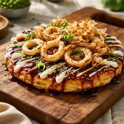 Squid okonomiyaki