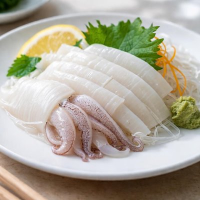 Squid sashimi