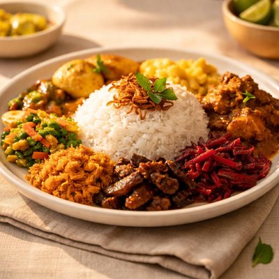 Srilankan rice and curry