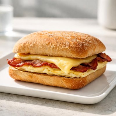 Starbucks bacon gouda egg sandwhich