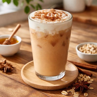 Starbucks chai latte with oatmilk
