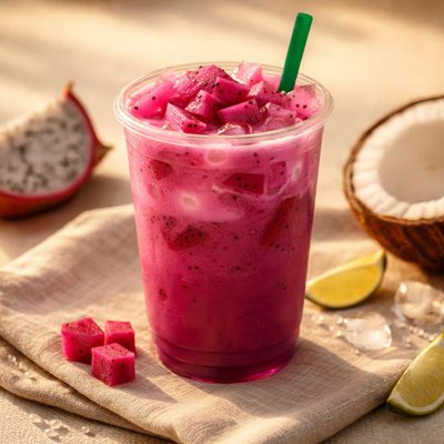 星巴克火龙果椰子