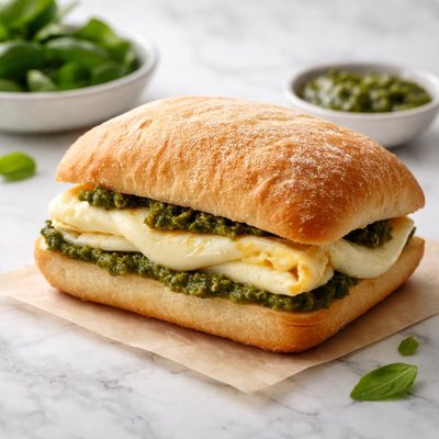 Starbucks egg pesto and mozzarella sandwich