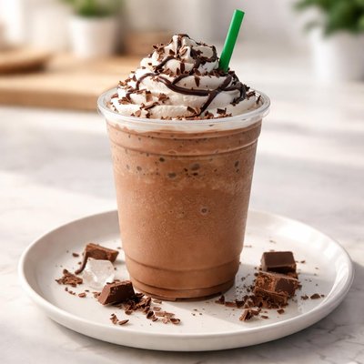 Frappuccino al cioccolato con latte scremato di Starbucks