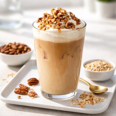 Starbucks grande pecan crunch oat latte