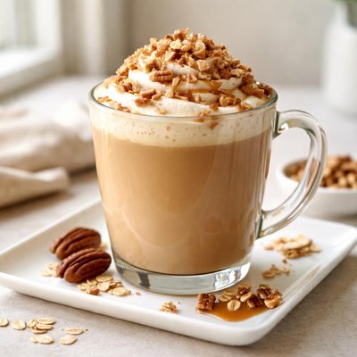 星巴克中杯胡桃燕麦拿铁半糖