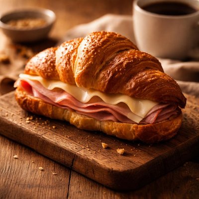 Starbucks ham swiss croissant