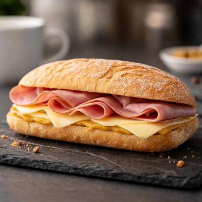 Starbucks ham swiss sandwich