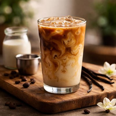 星巴克冰美式香草拿铁冰咖啡饮料
