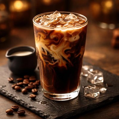 Starbucks iced expresso with cream