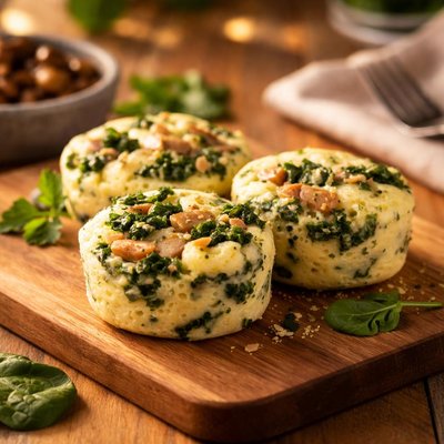 星巴克羽衣甘蓝蘑菇鸡蛋杯