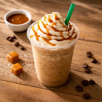 Starbucks large caramel frappucino