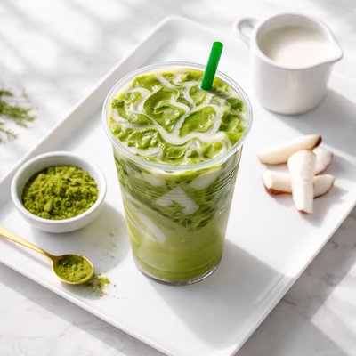 ستاربكس ماتشا مع حليب جوز الهند 