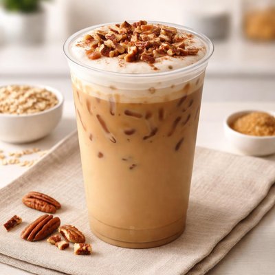 Starbucks oatmilk latte venti pecan