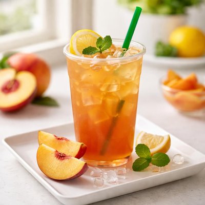 Starbucks peach tea lemonade