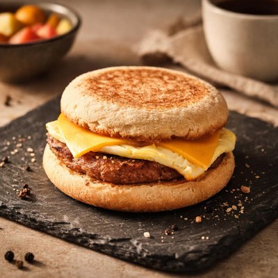 Starbucks sausage egg sandwhich