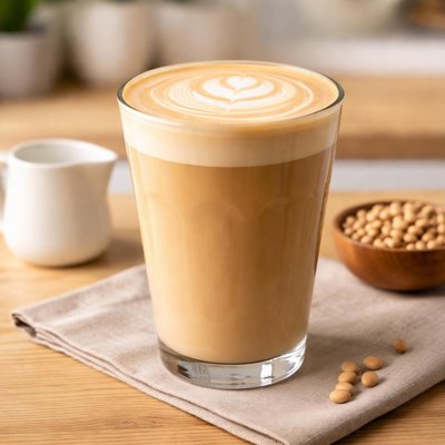 Starbucks soy milk latte grande