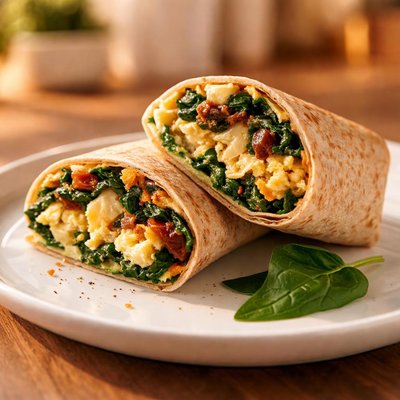 Envoltura de espinaca y huevo de Starbucks