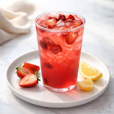 星巴克草莓杨梅柠檬汁