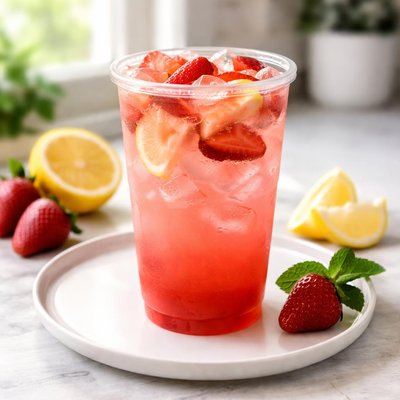 Starbucks strawberry lemonade refresher venti