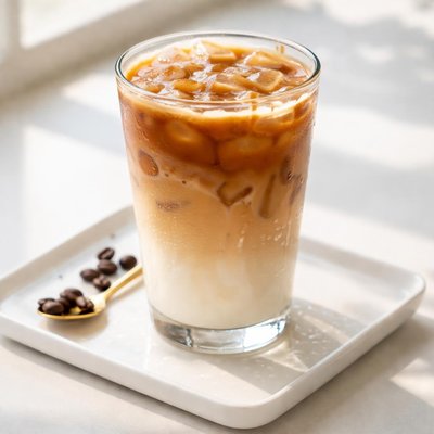 Starbucks tall iced blonde latte