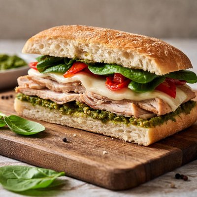 Starbucks turkey pesto sandwhich