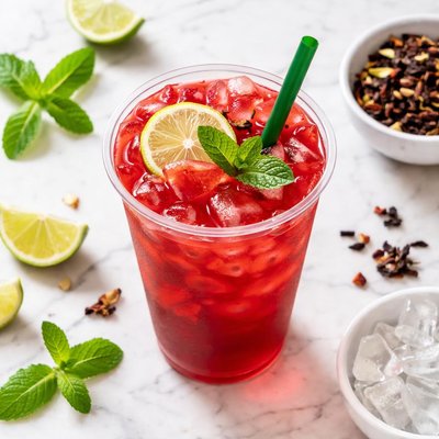 Starbucks venti iced passion tango tea