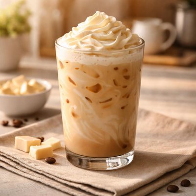 Starbucks white chocolate mocha iced latte