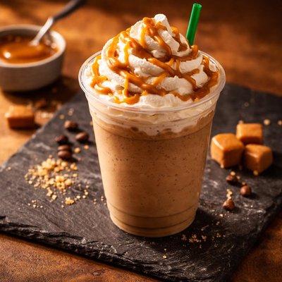 Starbucs caramel frapachino