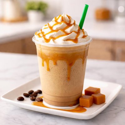 Starbucs caramel frapachino tall