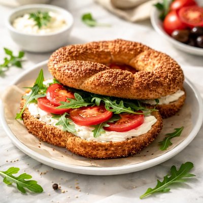 Starbucs peynirli simit