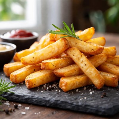 Steak-cut frozen chips