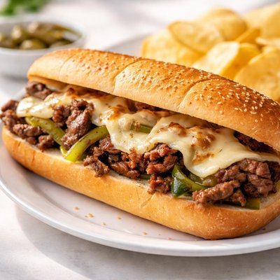 Steak and cheese sub