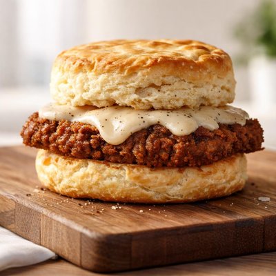 Steak biscuit
