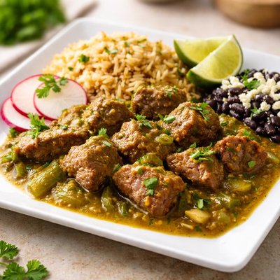 Steak chile verde