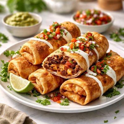 Steak chimichangas