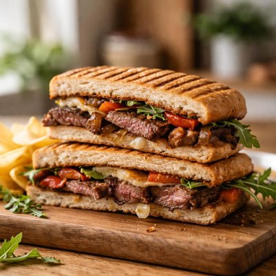 Steak panini