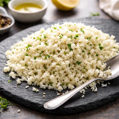 Steam bags cauliflower rice