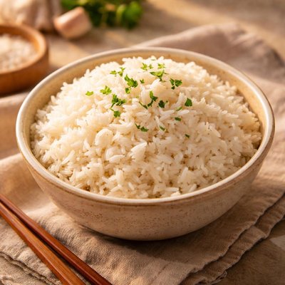 Steamed and filtered rice