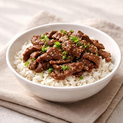Steamed beef rice