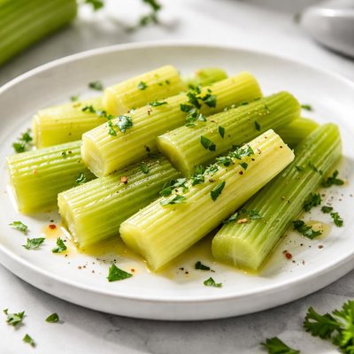 Steamed celery
