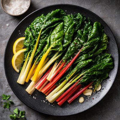 Steamed chard