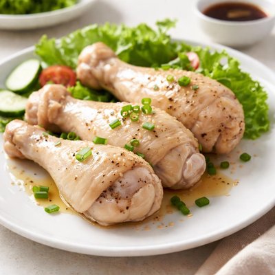 Steamed chicken drumstick