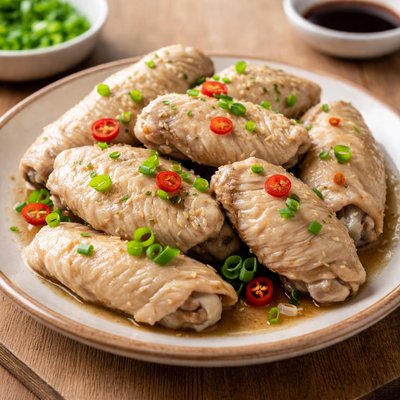 Steamed chicken wing